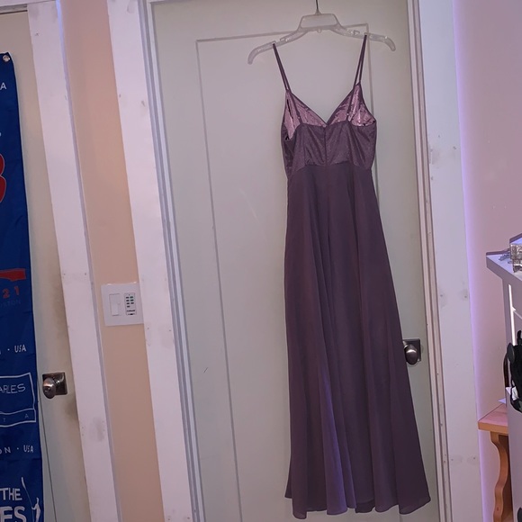 Lulu’s Mauve Prom Dress A-Line - Picture 2 of 4